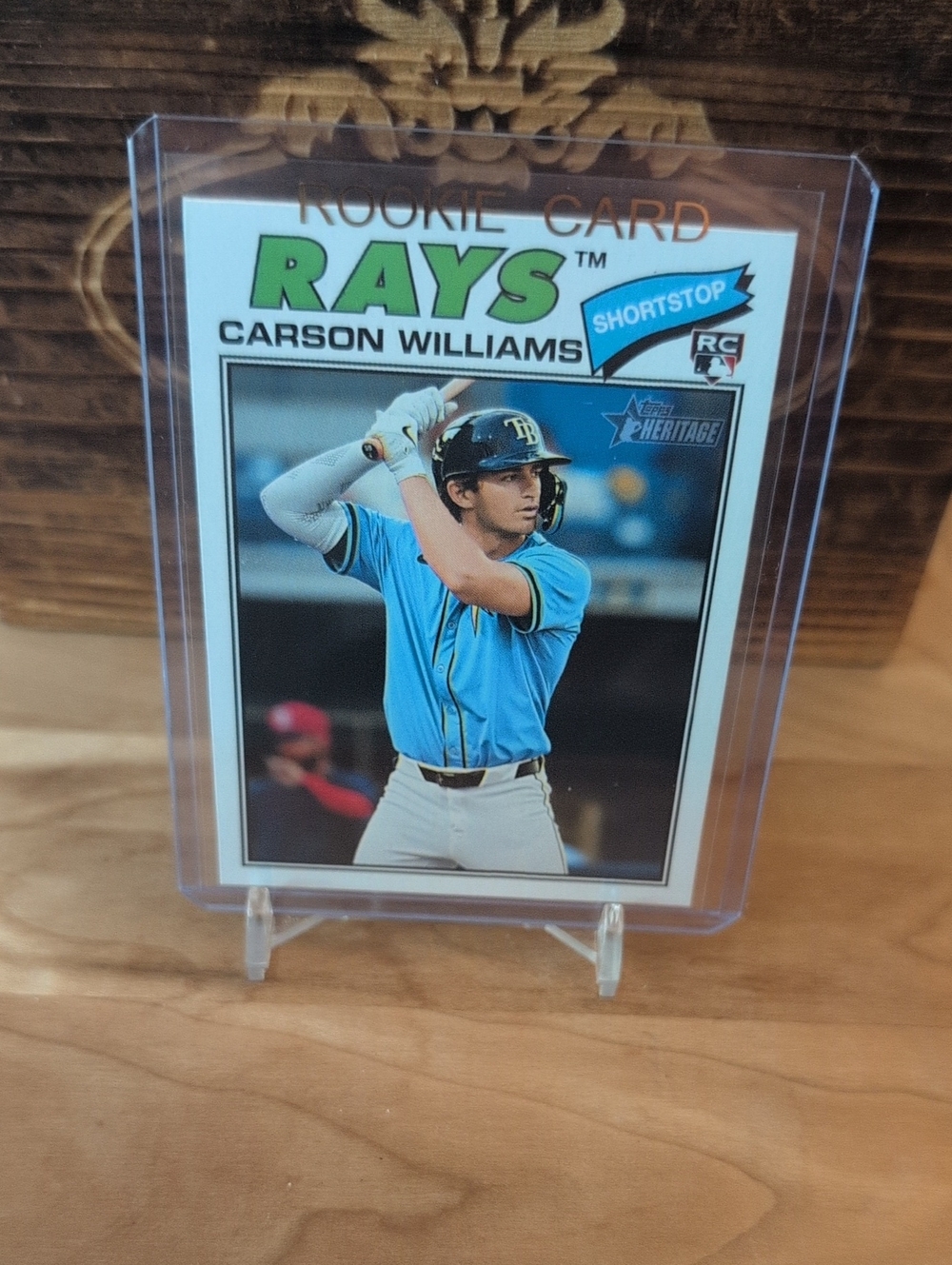 2026 Topps Heritage Carson Williams Rookie Card Rays